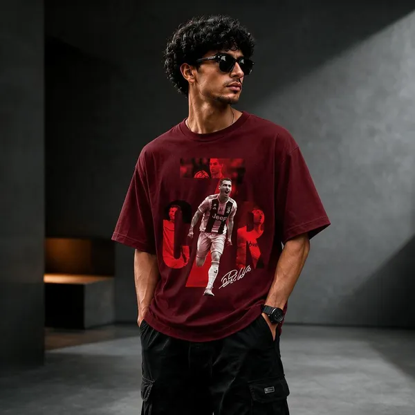 Maroon_French_Terry_Cotton_Oversized_Graphic_T-Shirt_For_Men