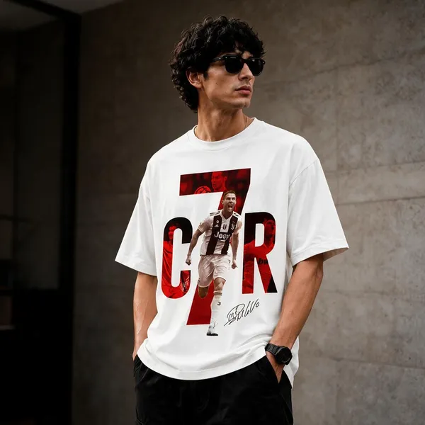 White_French_Terry_Cotton_Oversized_Graphic_T-Shirt_For_Men
