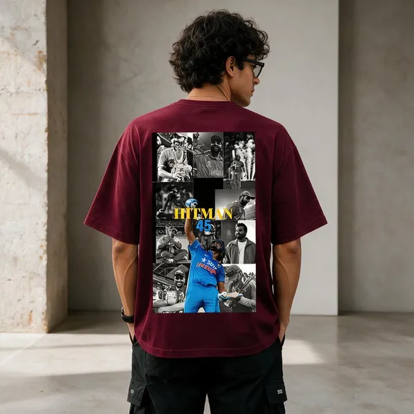 Maroon_French_Terry_Cotton_Oversized_Graphic_T-Shirt_For_Men
