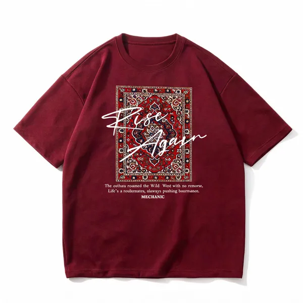 Maroon_French_Terry_Cotton_Regular_Fit_Printed_T-Shirt_For_Men