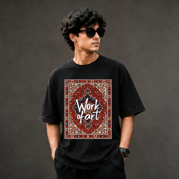 Black_French_Terry_Cotton_Oversized_Graphic_T-Shirt_For_Men