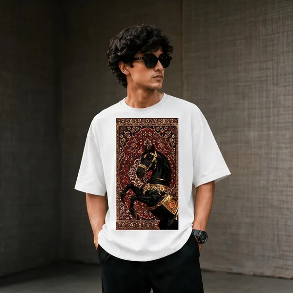 White_French_Terry_Cotton_Oversized_Graphic_T-Shirt_For_Men