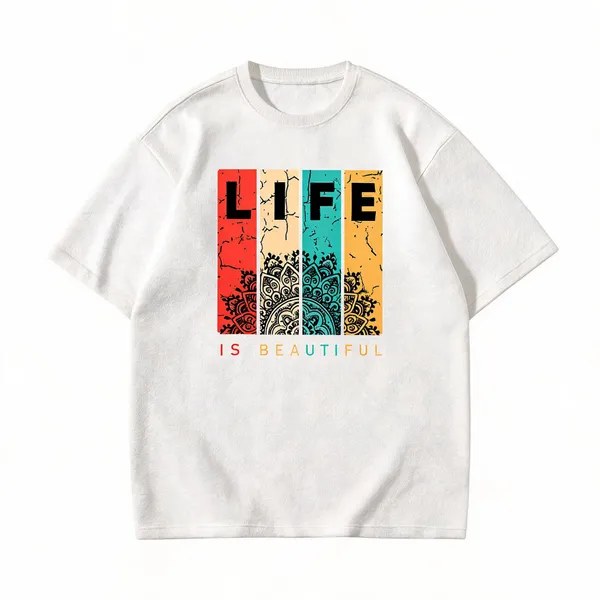 White_French_Terry_Cotton_T-Shirt_For_Men
