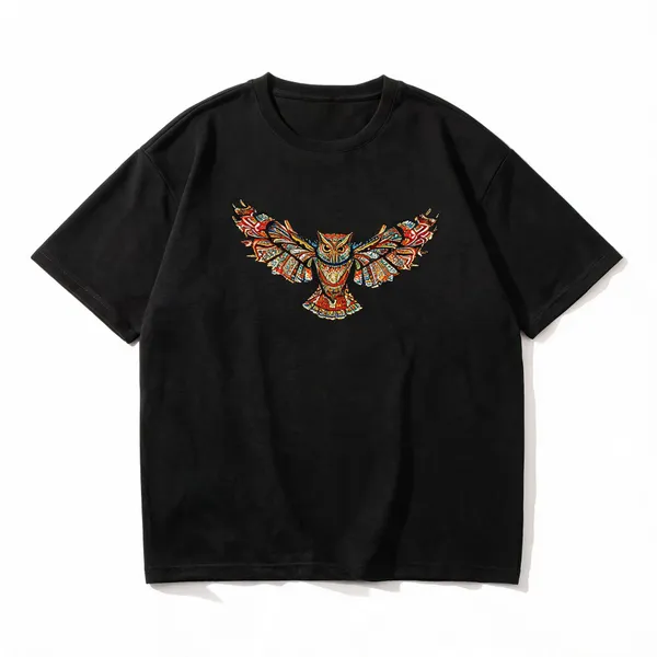 Black_French_Terry_Cotton_Oversized_Graphic_T-Shirt_For_Men