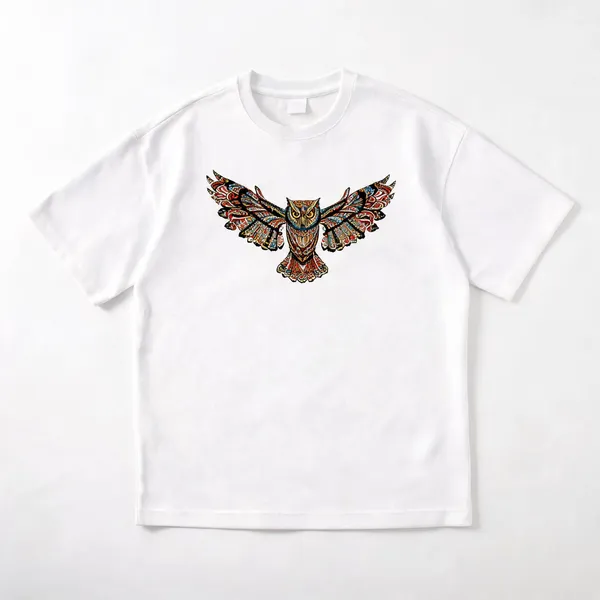 White_French_Terry_Cotton_Oversized_Graphic_T-Shirt_For_Men
