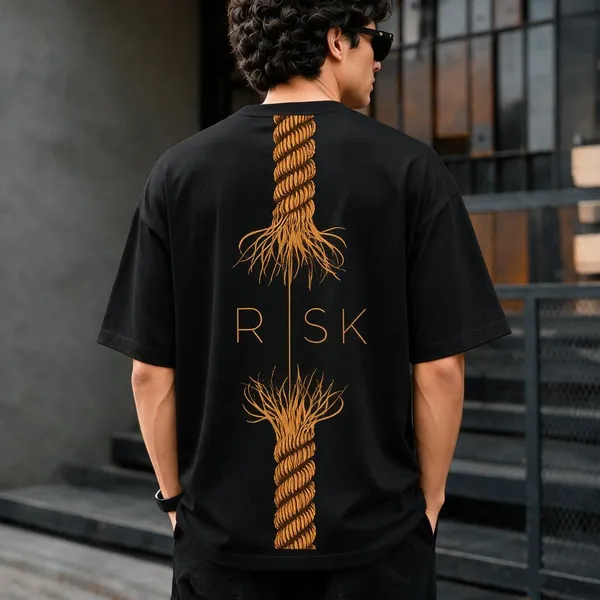 Black_French_Terry_Cotton_Oversized_T-Shirt_For_Men