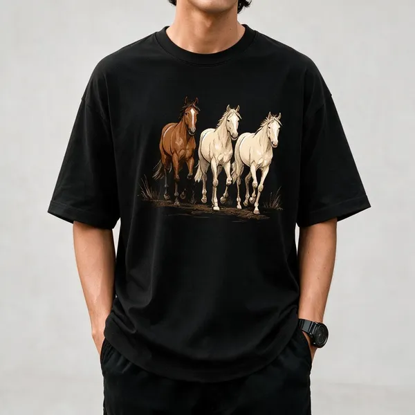 Black_French_Terry_Cotton_Oversized_Graphic_T-Shirt_For_Men