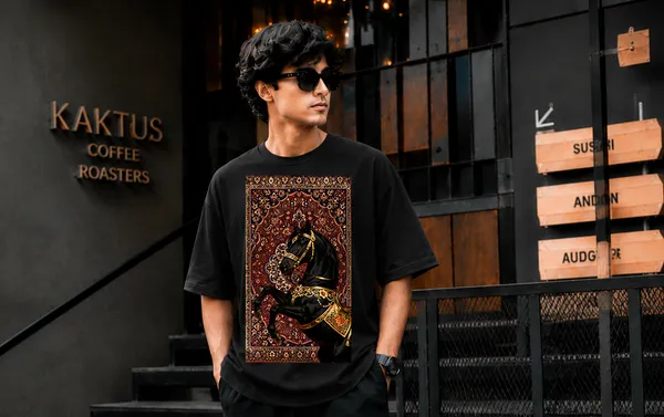 Black_French_Terry_Cotton_Oversized_Graphic_T-Shirt_For_Men