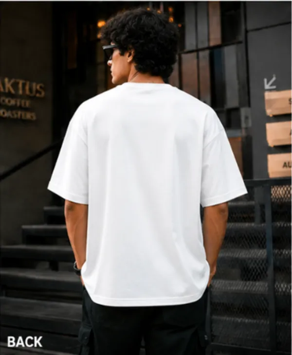 White_French_Terry_Cotton_Oversized_Graphic_T-Shirt_For_Men