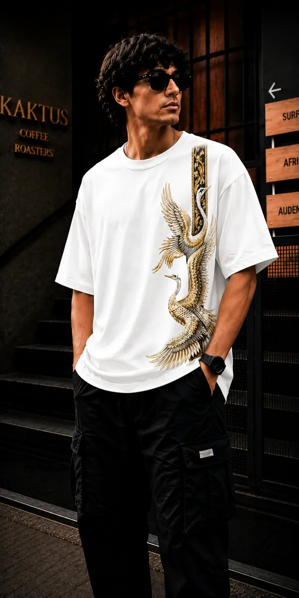White_French_Terry_Cotton_Relaxed_Fit_Graphic_T-Shirt_For_Men