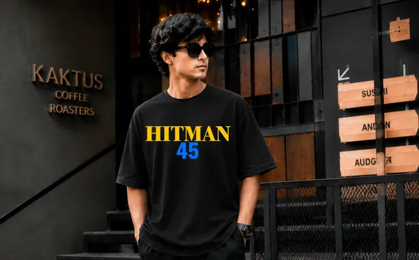 Cotton_Oversized_Hitman_45_Graphic_T-Shirt_For_Men