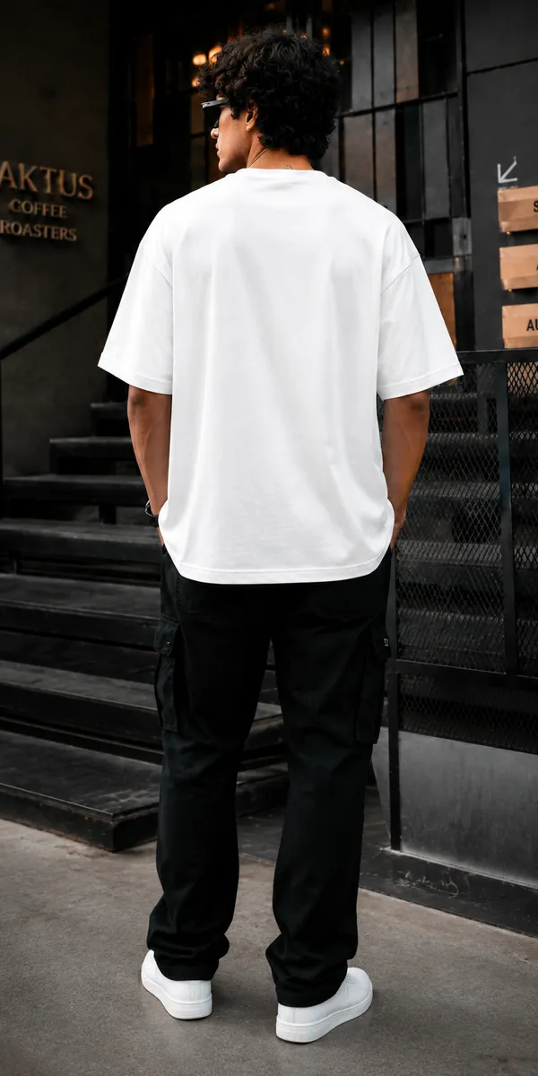 White_French_Terry_Cotton_Oversized_Lion_Graphic_T-Shirt_For_Men