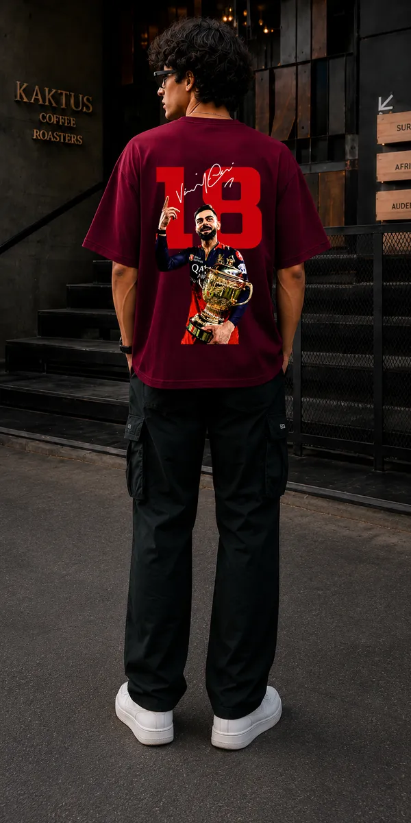 Maroon_French_Terry_Cotton_Graphic_T-Shirt_For_Men