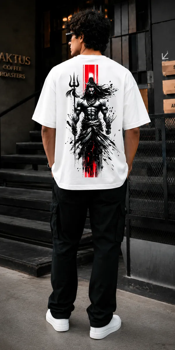 White_French_Terry_Cotton_Oversized_Graphic_T-Shirt_For_Men