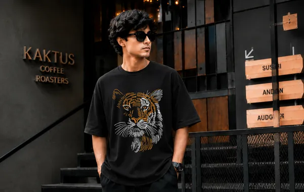 Black_French_Terry_Cotton_Oversized_Graphic_Print_T-Shirt_For_Men