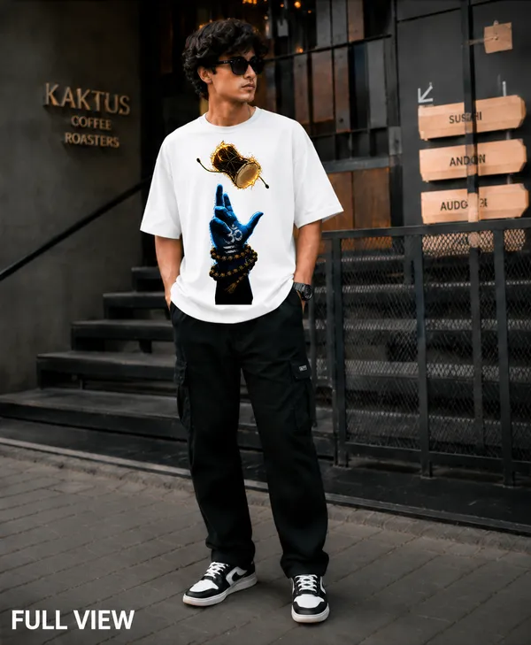 White_French_Terry_Cotton_Graphic_Print_T-Shirt_For_Men
