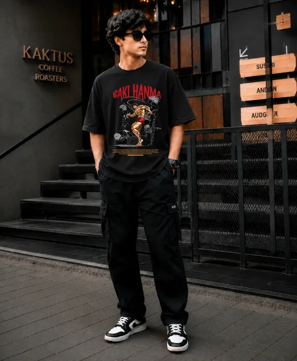 Black_French_Terry_Cotton_Oversized_Graphic_T-Shirt_For_Men