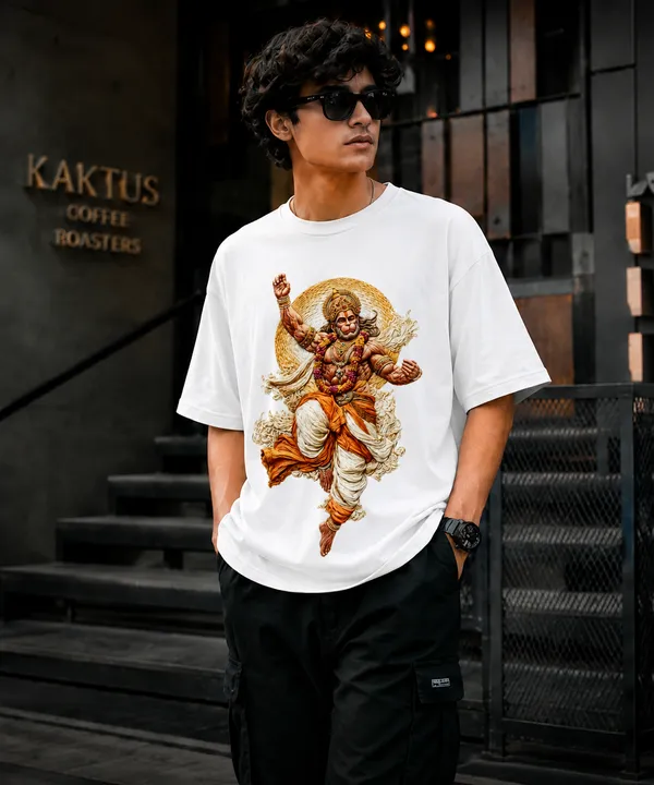 White_French_Terry_Cotton_Oversized_Graphic_T-Shirt_For_Men