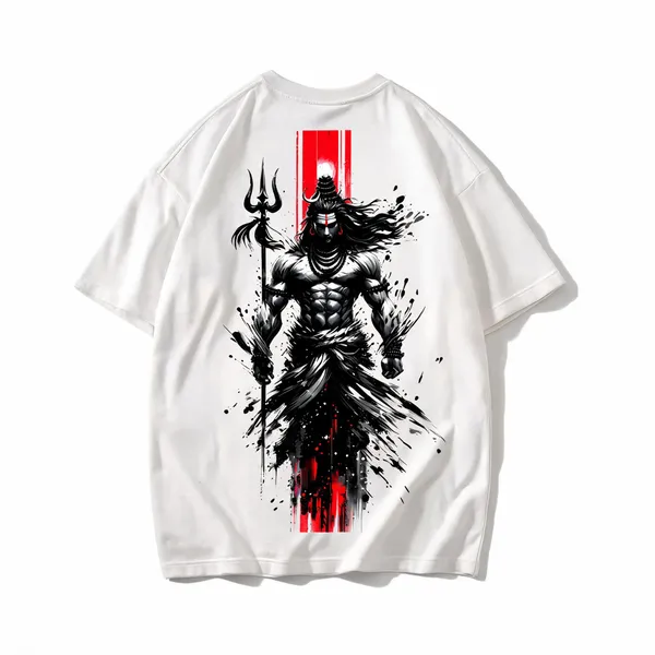 White_French_Terry_Cotton_Oversized_Graphic_T-Shirt_For_Men