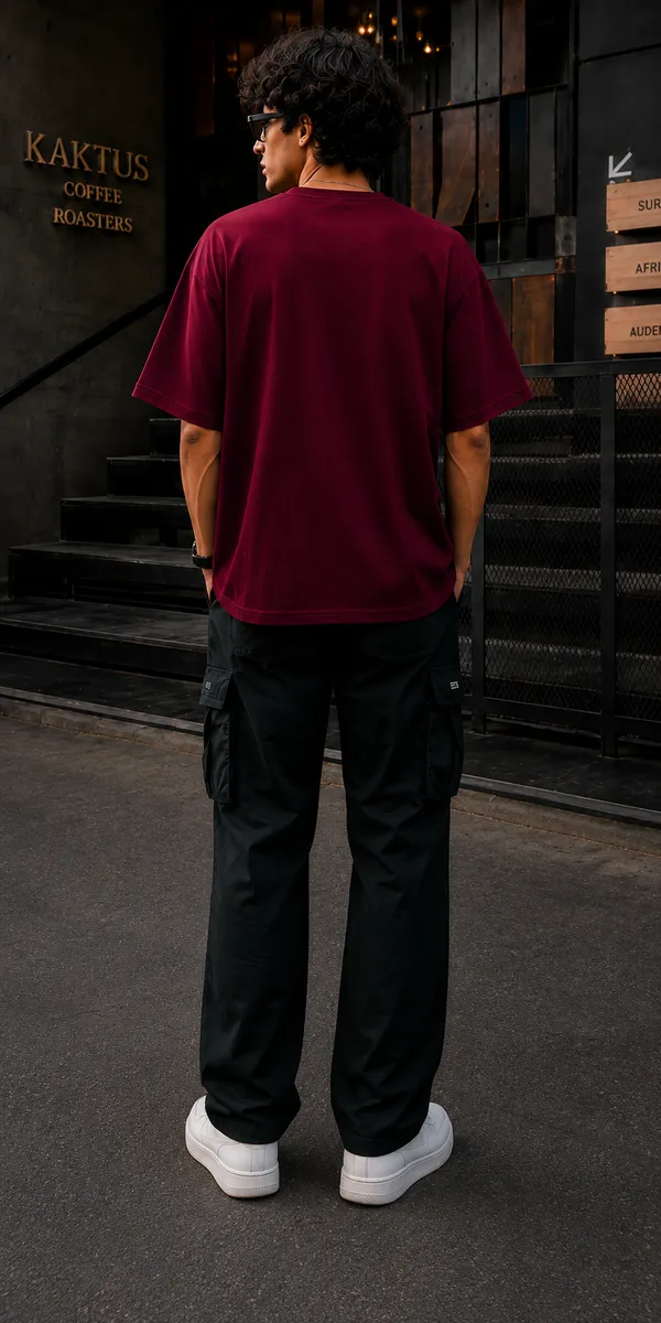 Maroon_French_Terry_Cotton_Regular_Fit_Printed_T-Shirt_For_Men