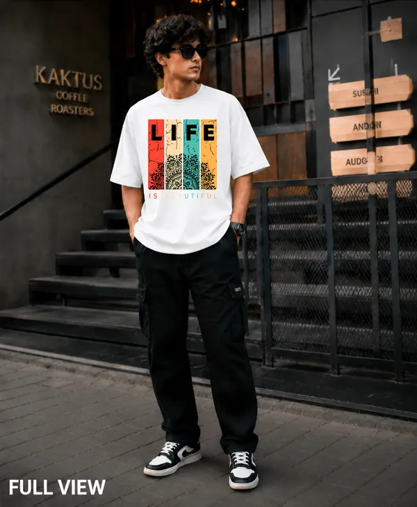 White_French_Terry_Cotton_T-Shirt_For_Men