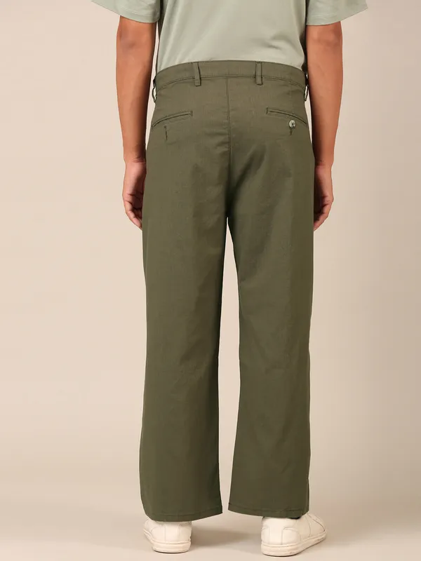 Men’s_Olive_Green_Linen_Baggy_Pants