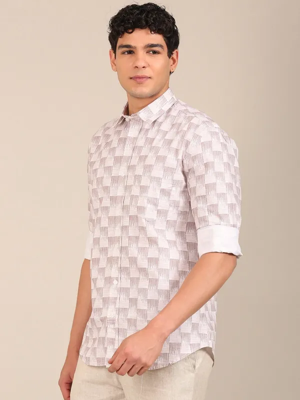 Men_S_Taupe_Geometric_Print_Slim_Fit_Cotton_Shirt