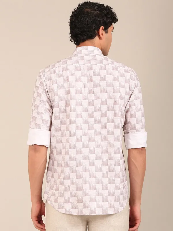 Men_S_Taupe_Geometric_Print_Slim_Fit_Cotton_Shirt