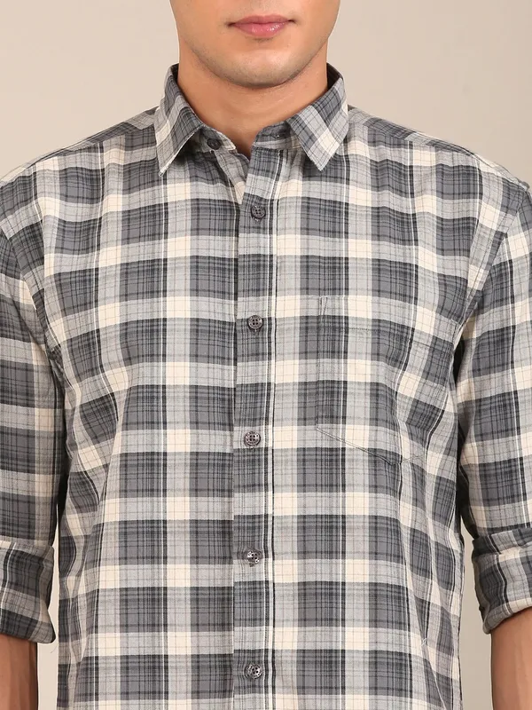Men_S_Charcoal_Grey_Check_Slim_Fit_Cotton_Shirt
