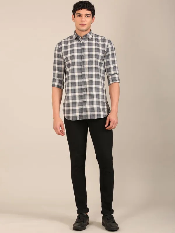 Men_S_Charcoal_Grey_Check_Slim_Fit_Cotton_Shirt
