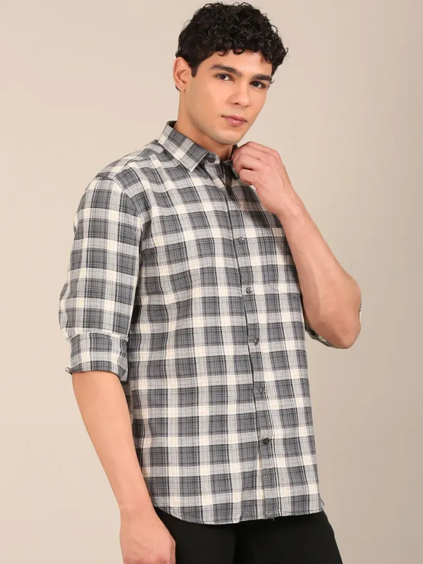 Men_S_Charcoal_Grey_Check_Slim_Fit_Cotton_Shirt