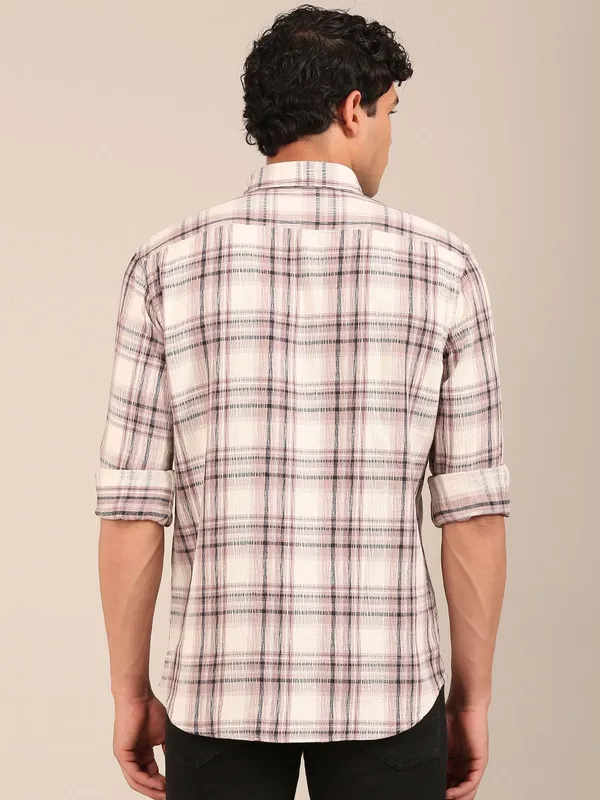 Men_S_Dusty_Rose_Check_Slim_Fit_Cotton_Dobby_Shirt