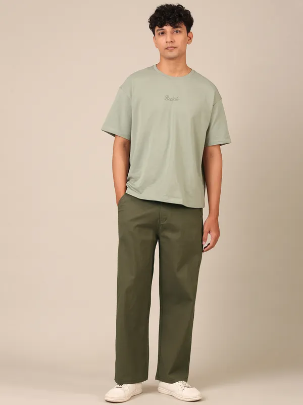 Men’s_Olive_Green_Linen_Baggy_Pants