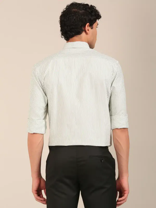 Men_S_Mint_Green_Vertical_Stripe_Slim_Fit_Cotton_Shirt