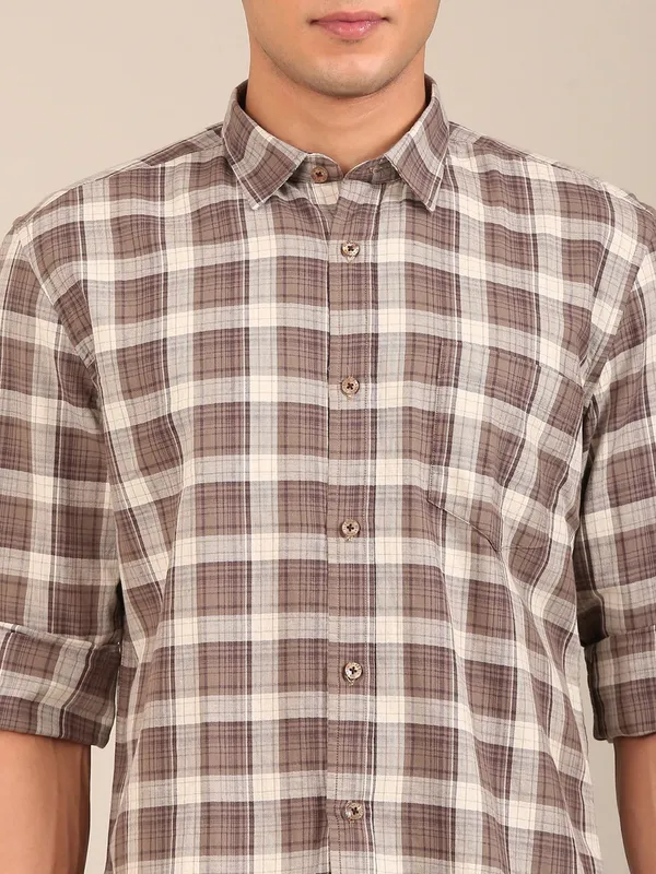 Men_S_Brown_Check_Slim_Fit_Cotton_Shirt