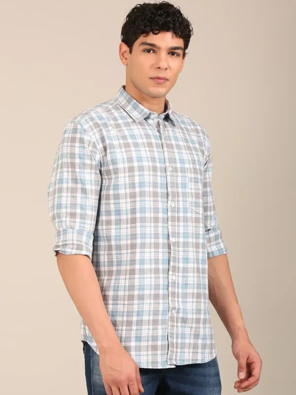 Men_S_Powder_Blue_Grey_Check_Slim_Fit_Cotton_Shirt