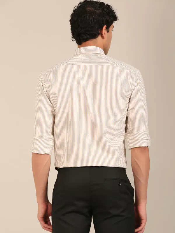 Men_S_Tan_Vertical_Stripe_Slim_Fit_Cotton_Shirt