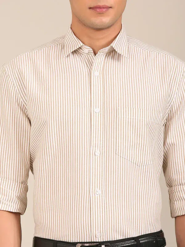 Men_S_Tan_Vertical_Stripe_Slim_Fit_Cotton_Shirt