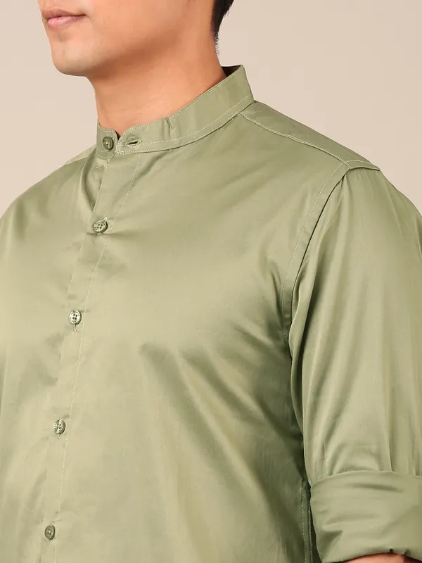Men’s_Sage_Green_Regular_Fit_Satin_Shirt