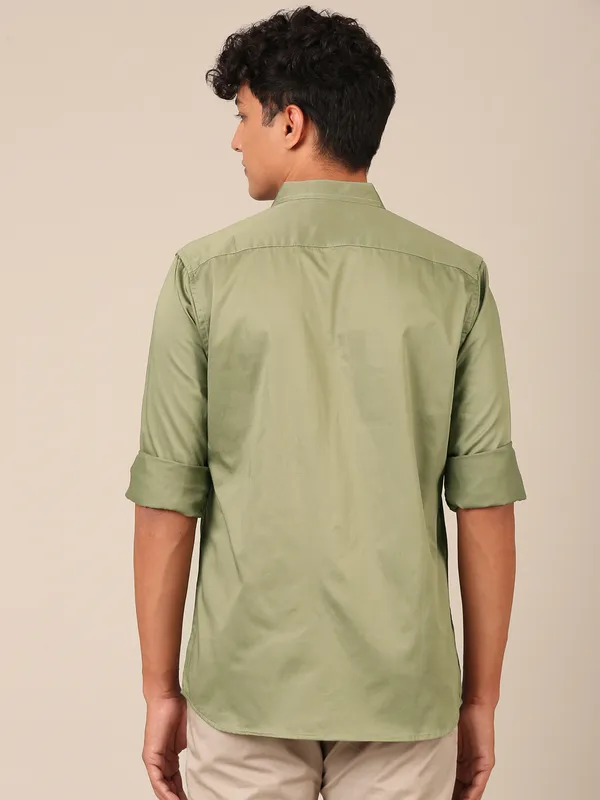 Men’s_Sage_Green_Regular_Fit_Satin_Shirt