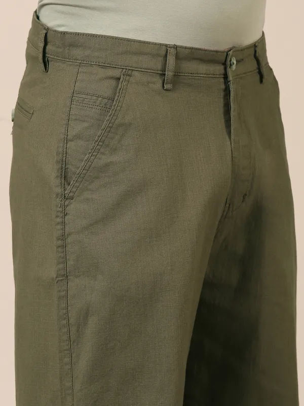 Men’s_Olive_Green_Linen_Baggy_Pants