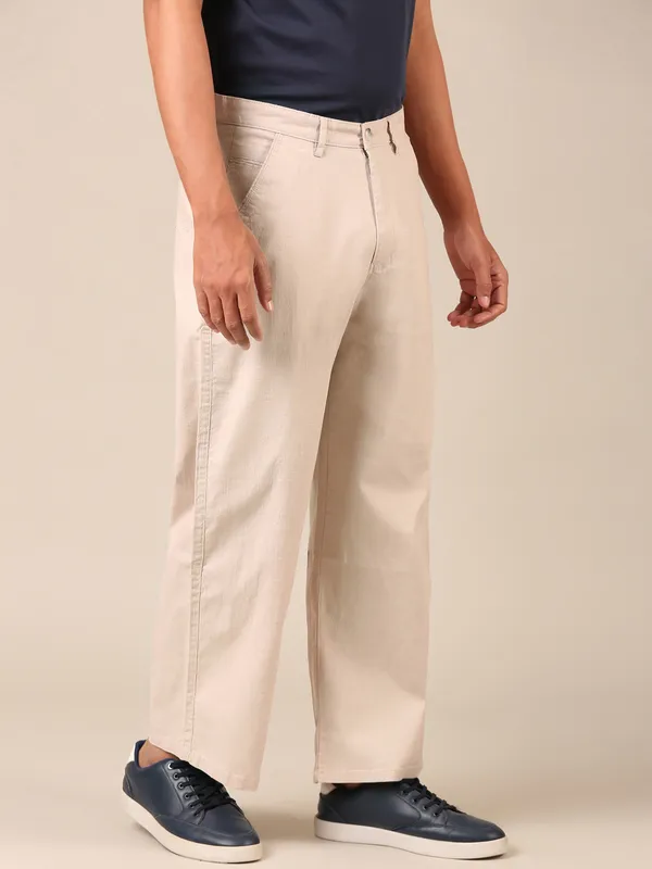 Men’s_Beige_Linen_Baggy_Pants