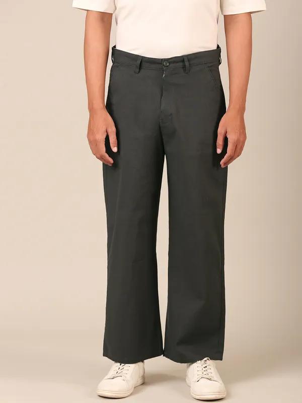Men’s_Dark_Grey_Linen_Baggy_Pants