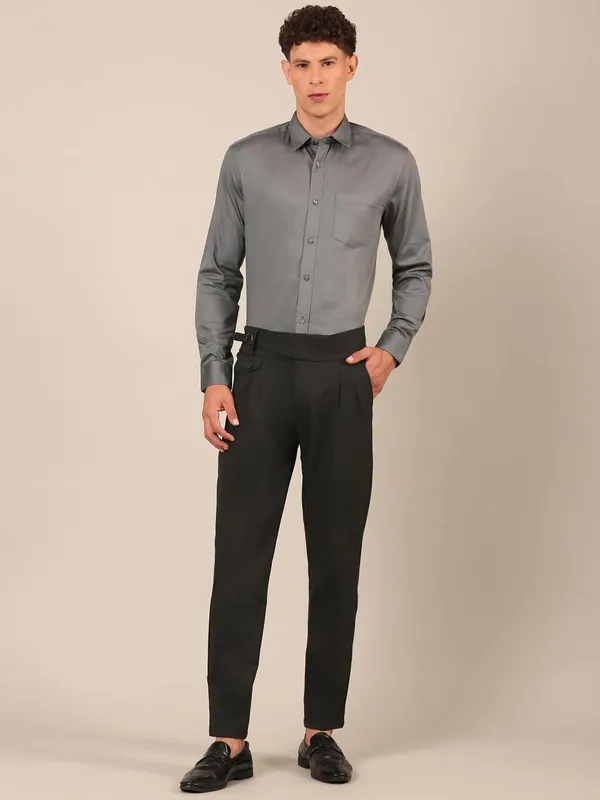 Men_S_Steel_Grey_Solid_Slim_Fit_Shirt