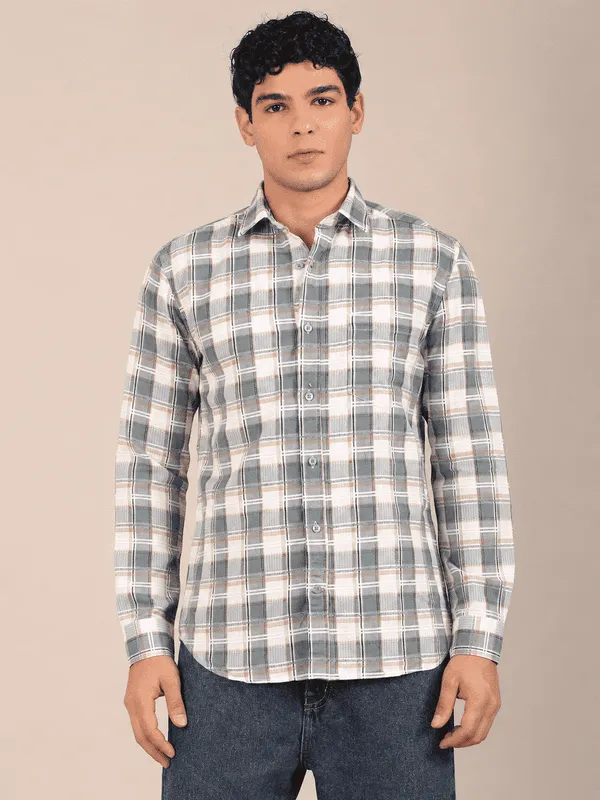 Men_S_Dusty_Teal_Blue_Check_Slim_Fit_Cotton_Dobby_Shirt
