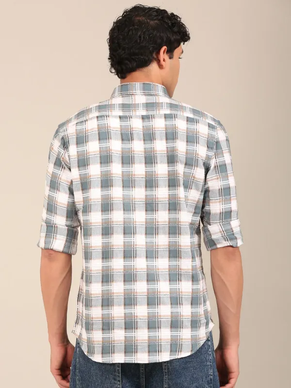 Men_S_Dusty_Teal_Blue_Check_Slim_Fit_Cotton_Dobby_Shirt