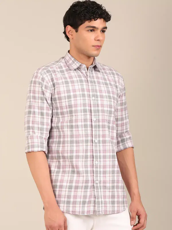Men_S_Dusty_Rose_Grey_Check_Slim_Fit_Cotton_Shirt