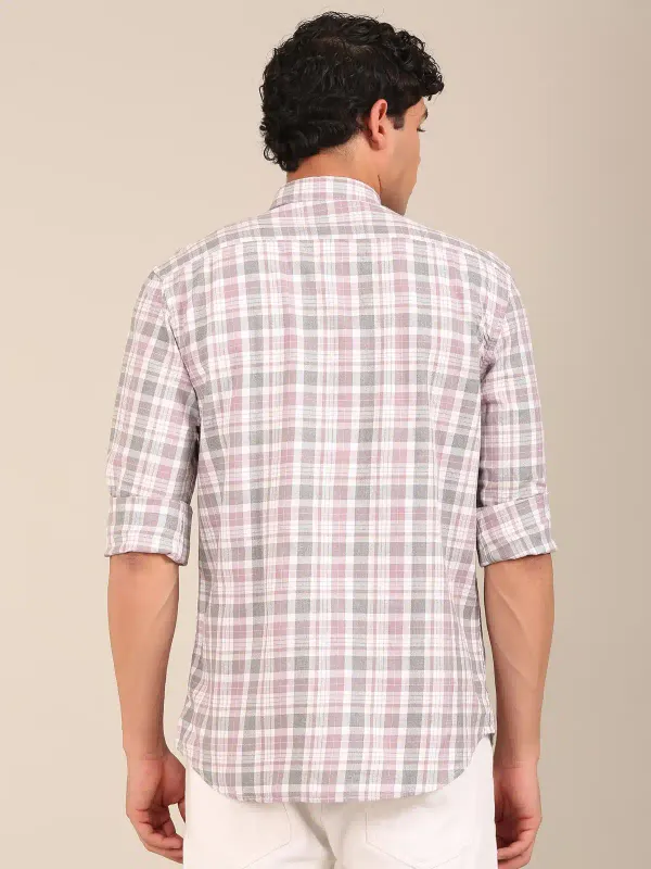 Men_S_Dusty_Rose_Grey_Check_Slim_Fit_Cotton_Shirt