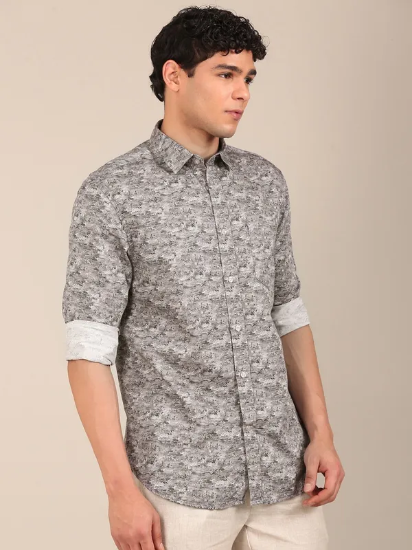 Men_S_Grey_Abstract_Print_Slim_Fit_Cotton_Shirt