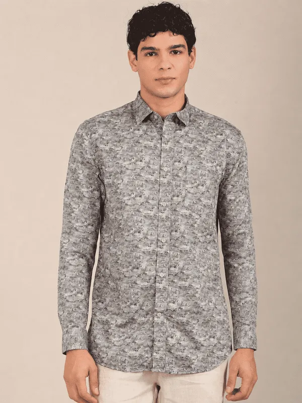 Men_S_Grey_Abstract_Print_Slim_Fit_Cotton_Shirt